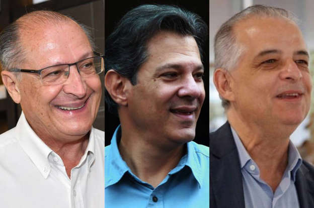 Datafolha: Alckmin, Haddad e França lideram disputa para o governo de São Paulo