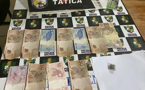 Dupla é flagrada com maconha e dinheiro falso em Alta Floresta