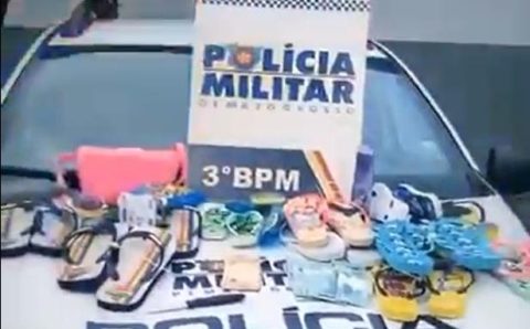 Casal é preso em flagrante e PM recupera produtos furtados em supermercados no CPA