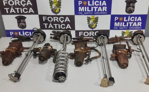 AÇÃO RÁPIDA:  Dupla é presa e peças furtadas de caminhão são recuperadas