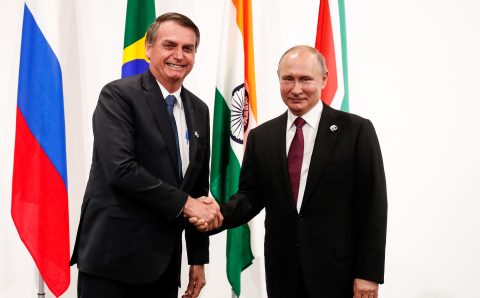 Presidente Jair Bolsonaro desembarca na Rússia