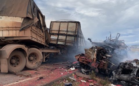 Sepultado em Sinop carreteiro morto em acidente que deixou BR-163 bloqueada por mais de 6 horas