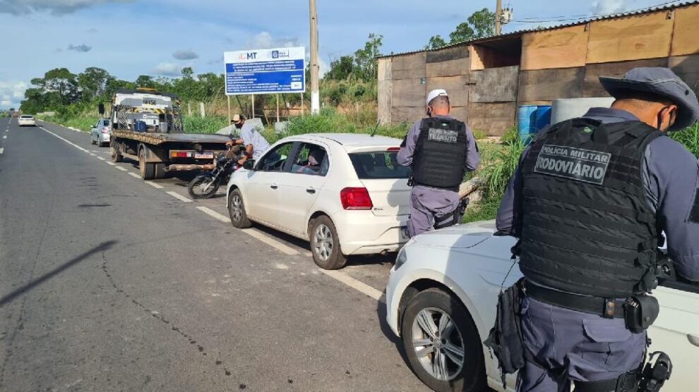 Polícia Militar aborda 851 veículos e aplica mais de 300 multas em Mato Grosso