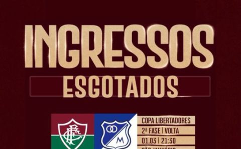 Torcida do Fluminense esgota ingressos para duelo pela Libertadores