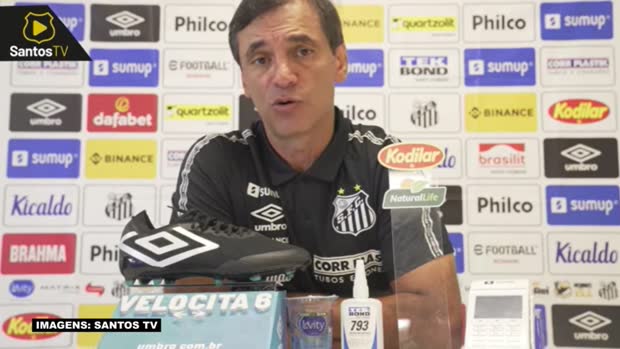 Ângelo tem lesão constatada na coxa e deve desfalcar o Santos contra o Água Santa