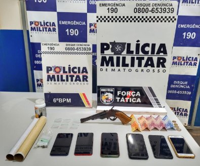 Quadrilha é presa por tráfico e porte ilegal de arma