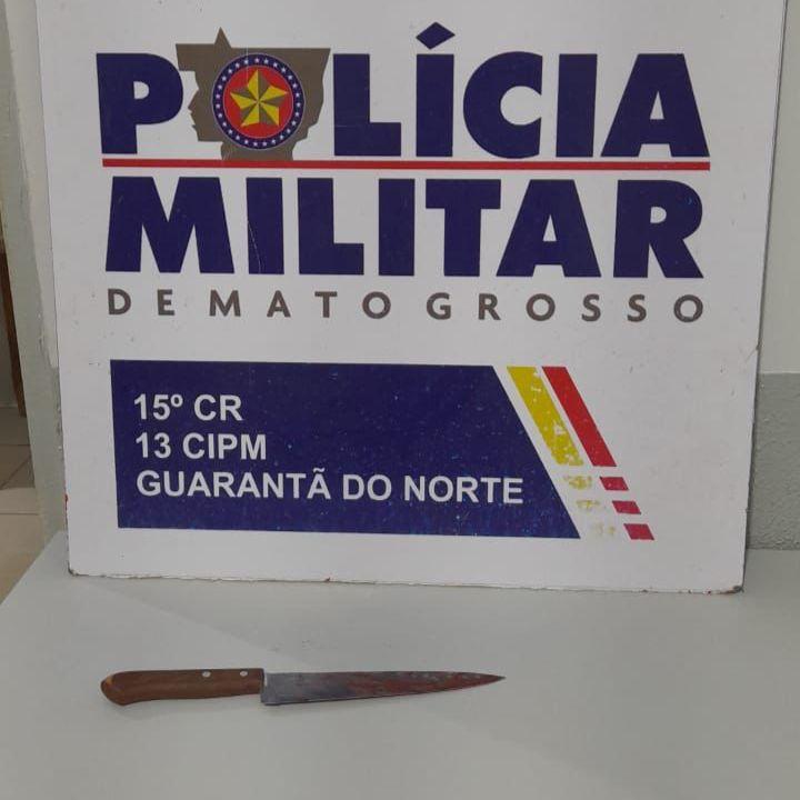 Voltar PM prende idoso que matou homem com golpes de faca em Guarantã do Norte