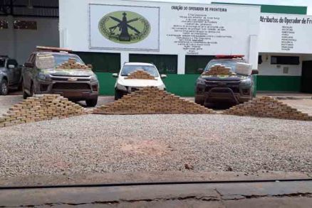 Gefron apreende cerca de 550 quilos de pasta base de cocaína