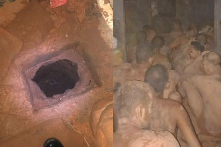 SUJOS DE AREIA:     Policiais penais flagram túnel e evitam fuga de 16 presos em VG
