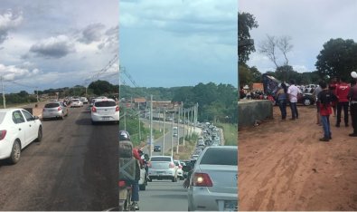 Motoristas de aplicativo fazem carreata e lotam cortejo de colega morto em VG