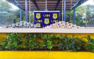 PRF apreende drogas em veículo que seguia para Brasília