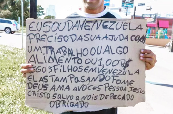 MT: VULNERABILIDADE:  Presença de pessoas pedindo ajuda nas ruas é cada vez mais frequente