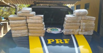 PRF apreende pasta base de cocaína em Barra do Garças
