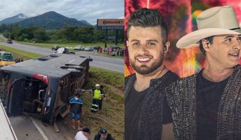 Dupla do cantor Aleksandro, morto em acidente, Conrado segue internado em hospital