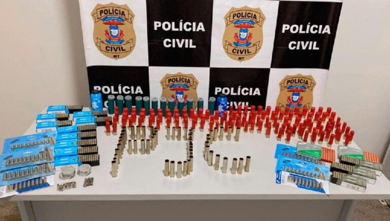OPERAÇÃO MOLON LABE:   Polícia Civil apreende cerca de 800 munições de vários calibres que seriam comercializadas