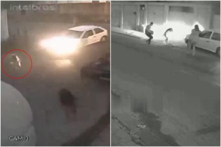 Criança é atingida por carro e arrastada ao atravessar rua em VG