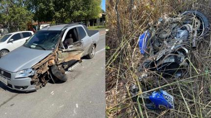 ACIDENTE FATAL:  Motociclista morre em colisão com Fiat estrada na MT-251