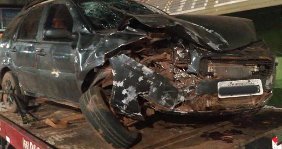 2 FERIDOS:   Batida entre Pálio e Dodge Ram mata idosa na BR-158