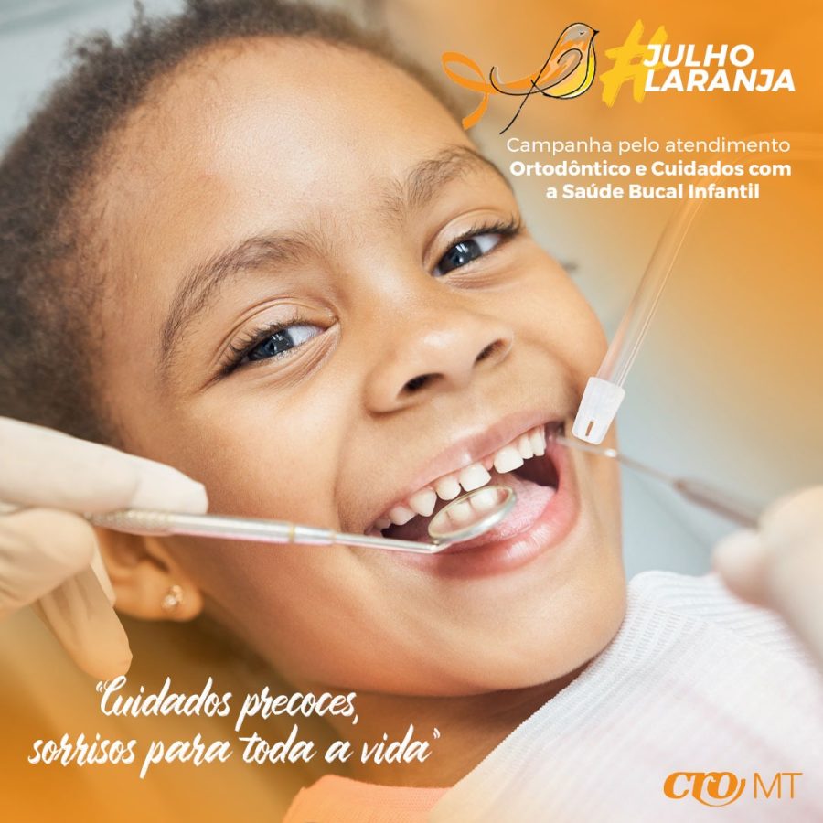 MT:   Julho Laranja, CRO promove ortodontia infantil preventiva