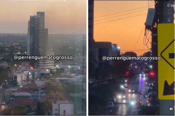 MT:   Incêndio em prédio hospitalar assusta moradores no Jardim Cuiabá