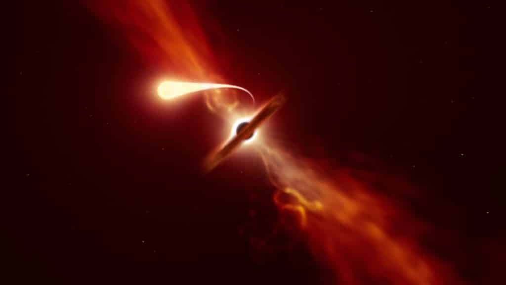 Cientistas estudam momento em que um buraco negro supermassivo destruiu uma estrela