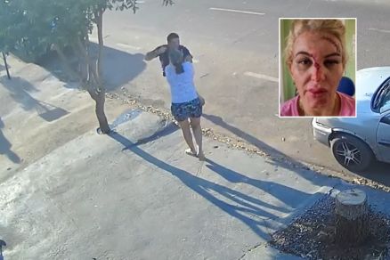Vídeo flagra empresário agredindo vizinha com socos em Sinop
