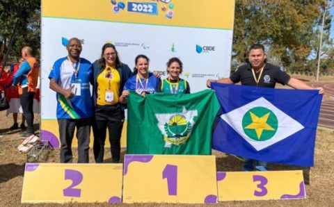 MT:  Atleta de Lucas do Rio Verde conquista duas medalhas de ouro na Paralimpíadas Escolares