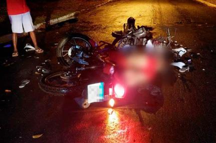 CHOVIA:   Batida entre motos mata duas pessoas e deixa feridos