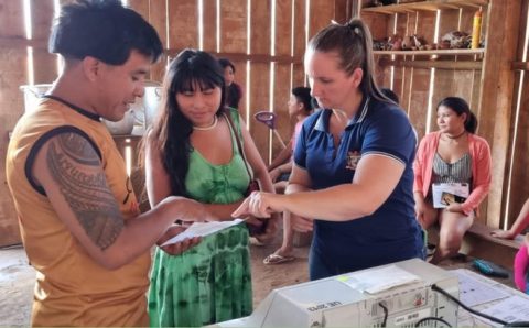 Eleitores indígenas de Mato Grosso participam de treinamento com simulação de votação nas urnas