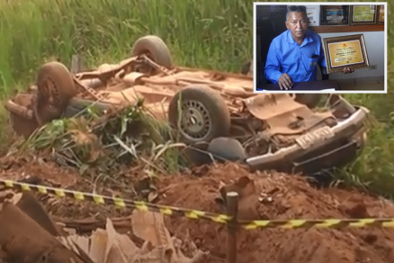 Empresário morre após capotar carro em região de mata em MT