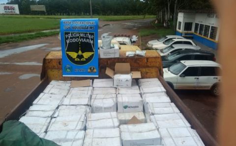 PRÓXIMO DE ITIQUIRA: Cerca de duas toneladas de veneno contrabandeado é apreendido pela PRF