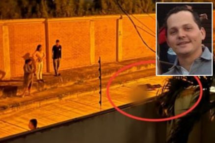 HUVA DE BALAS: Vídeo mostra ex-morador de MT tentando fugir de assassinos