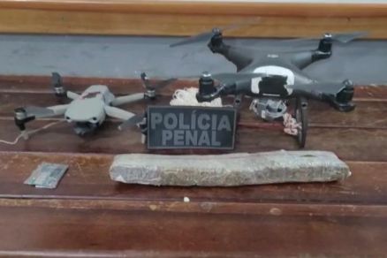 INTERCEPTADOS: Polícia apreende drone que tentava levar droga para presídio
