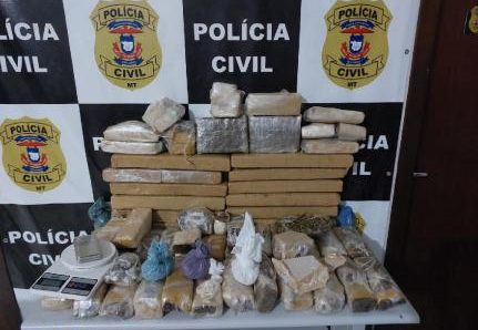 Polícia Civil apreende 50 quilos de entorpecentes em chácara em Lucas do Rio Verde
