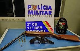 PM apreende adolescente com duas armas de fogo e munições em Sinop
