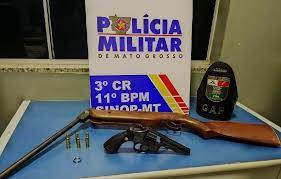 PM apreende adolescente com duas armas de fogo e munições em Sinop
