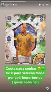 Um dia após convocação, Deyverson publica arte com uniforme do Brasil: “Custa nada sonhar”