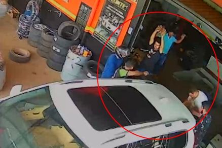 ATRÁS DE OURO: Vídeo mostra assaltantes armados invadindo oficina em MT
