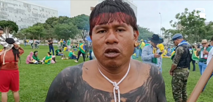 ATAQUES À SEDE DA PF: Indígena preso em Brasília é financiado por fazendeiros de Mato Grosso