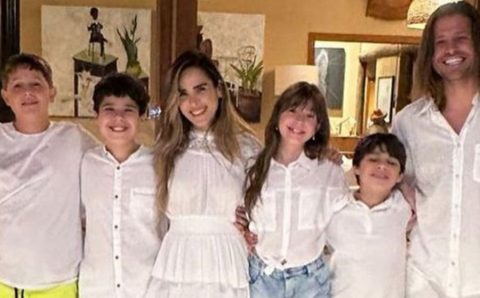 Wanessa Camargo e Dado Dolabella reúnem filhos em fotos de Ano Novo e detalhe chama atenção