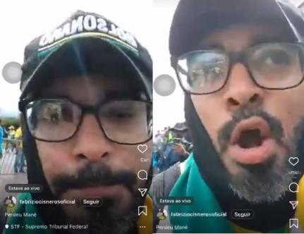 MT:  ‘TOMAMOS TUDO’:  Mato-grossense participa de ato antidemocrático em Brasília