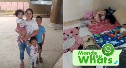 MT:  NECESSITA DE TUDO:   PRECARIEDADE TAMBÉM EM UNIDADES DE SAÚDE DO ESTADO:   Para tratamento de saúde, família se muda para Cuiabá e pede ajuda para recomeçar