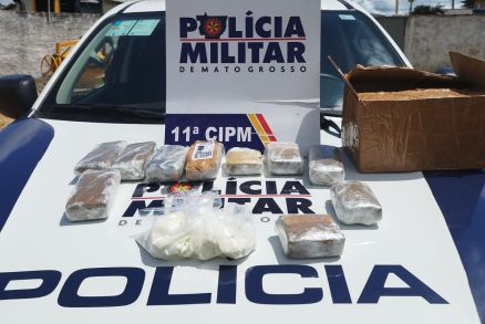 EM COLNIZA: PM prende suspeito por tráfico de drogas e apreende dez tabletes de maconha