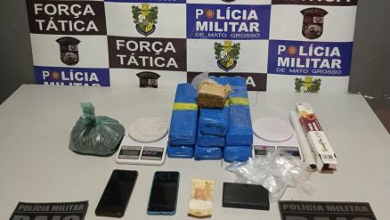 EM FLAGRANTE: Força Tática prende dupla com tabletes de maconha em Rondonópolis