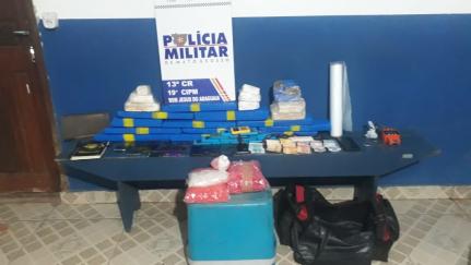 BOCA DE FUMO: Traficante é preso com 18 kg de drogas avaliadas em R$ 120 mil e máquinas de cartão