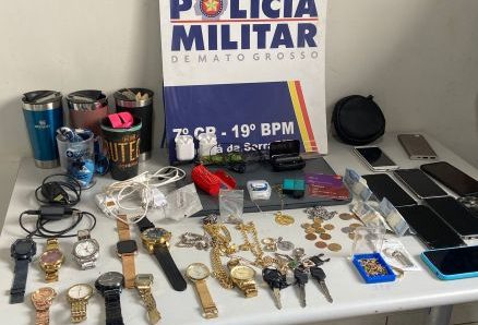 EM TANGARÁ: Polícia Militar apreende adolescentes e recupera objetos furtados