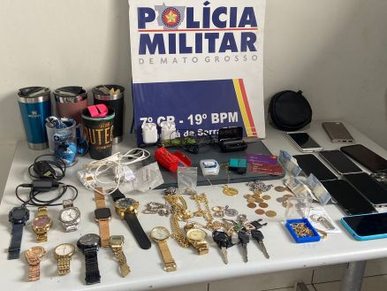 EM TANGARÁ: Polícia Militar apreende adolescentes e recupera objetos furtados