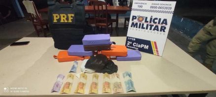 EM PARANATINGA: Polícia Militar e PRF prendem homem com dez tabletes de cocaína