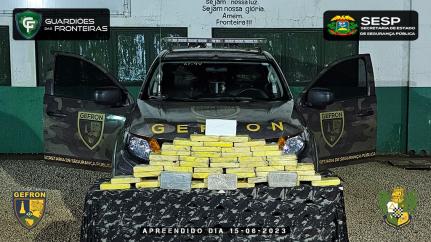 Operação apreende cocaína avaliada em R$ 1.3 milhão