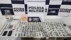 Força Tática prende suspeito por tráfico de drogas e apreende 200 porções de maconha